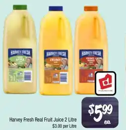 Farmer Jack's Harvey Fresh Real Fruit Juice offer