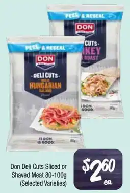 Farmer Jack's Don Deli Cuts Sliced or Shaved Meat offer