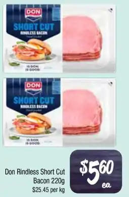 Farmer Jack's Don Rindless Short Cut Bacon offer