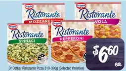 Farmer Jack's Dr Oetker Ristorante Pizza offer