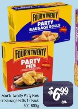 Farmer Jack's Four n twenty party sausage rolls offer