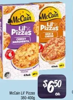 Farmer Jack's McCain Lil' Pizzas offer