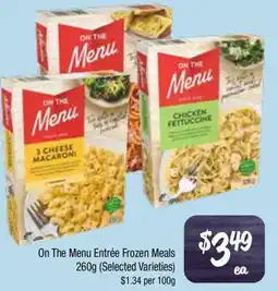 Farmer Jack's On The Menu Entrée Frozen Meals offer