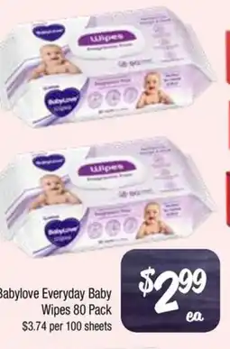 Farmer Jack's Babylove Everyday Baby Wipes offer