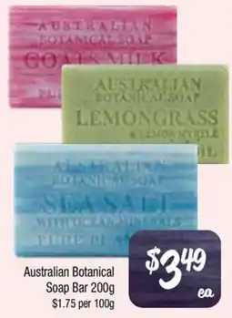 Farmer Jack's Australian Botanical Soap Bar offer