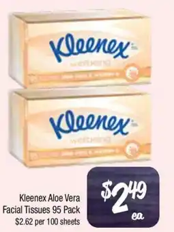 Farmer Jack's Kleenex Aloe Vera Facial Tissues offer