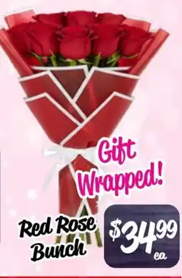 Farmer Jack's Red Rose bunch offer