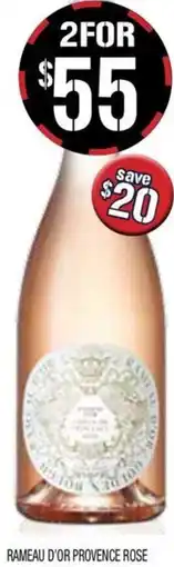 Farmer Jack's Rameau d'or provence rose offer