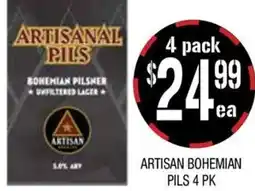 Farmer Jack's Artisan bohemian pils offer