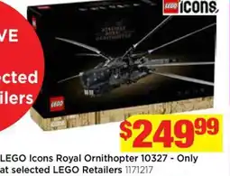Mr Toys LEGO Icons Royal Ornithopter 10327 offer