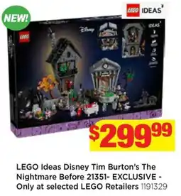 Mr Toys LEGO Ideas Disney Tim Burton's The Nightmare Before 21351- EXCLUSIVE offer