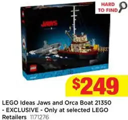 Mr Toys Lego ideas jaws and orca boat 21350 - exclusive offer