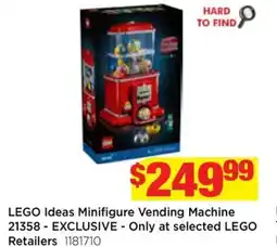 Mr Toys Lego ideas minifigure vending machine 21358 - exclusive offer