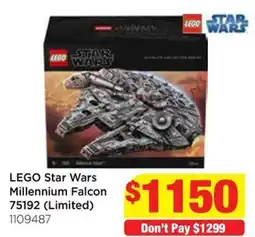 Mr Toys Lego star wars millennium falcon offer