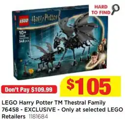 Mr Toys Lego harry potter tm thestral family offer