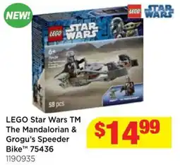 Mr Toys Lego star wars tm the mandalorian & grogu's speeder bike™ offer
