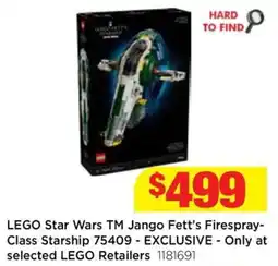 Mr Toys Lego star wars tm jango fett's firespray- class starship offer