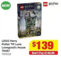 Mr Toys Lego harry potter tm luna lovegood's house offer