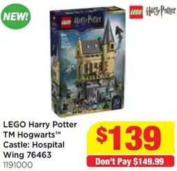 Mr Toys Lego harry potter tm hogwarts™ castle: hospital wing offer