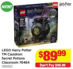 Mr Toys Lego harry potter tm cauldron: secret potions classroom offer