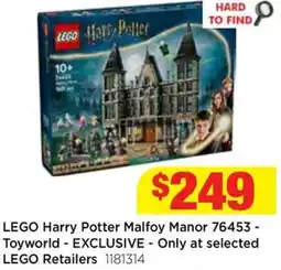 Mr Toys Lego harry potter malfoy manor offer