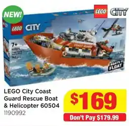 Mr Toys Lego city coast guard rescue boat & helicopter offer