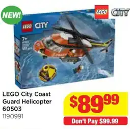 Mr Toys Lego city coast guard helicopter offer