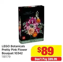 Mr Toys Lego botanicals pretty pink flower bouquet offer