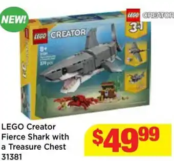 Mr Toys Lego creator fierce shark with a treasure chest offer