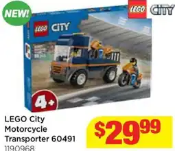 Mr Toys LEGO City Motorcycle Transporter offer