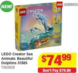 Mr Toys Lego creator sea animals: beautiful dolphins offer