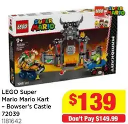Mr Toys Lego super mario mario kart - bowser's castle offer