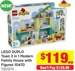 Mr Toys Lego duplo town 3 in 1 modern family house with figures offer