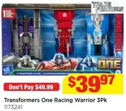 Mr Toys Transformers one racing warrior offer
