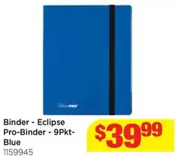 Mr Toys Binder - eclipse pro-binder 9pkt- blue offer