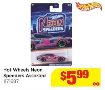 Mr Toys Hot wheels neon speeders assorted offer