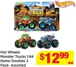 Mr Toys Hot wheels monster trucks 1:64 demo doubles offer
