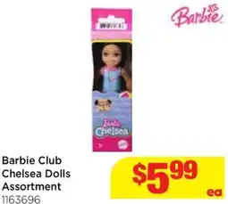 Mr Toys Barbie club chelsea dolls assortment offer
