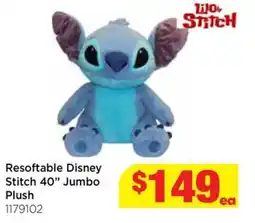 Mr Toys Resoftable disney stitch 40" jumbo plush offer