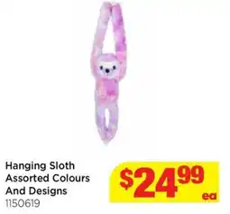 Mr Toys Hanging sloth assorted colours and designs offer