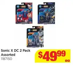 Mr Toys Sonic x dc 2 pack offer