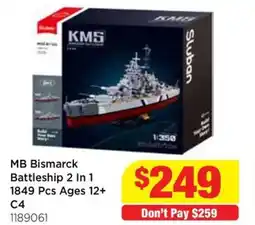 Mr Toys MB Bismarck Battleship offer