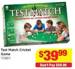 Mr Toys Test match cricket game offer