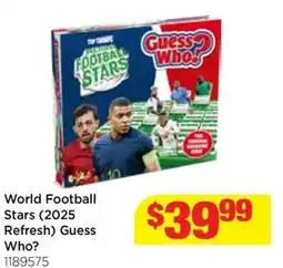 Mr Toys World football stars (2025 refresh) guess who? offer