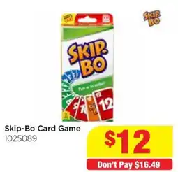 Mr Toys Skip-bo card game offer