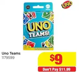 Mr Toys Uno teams offer