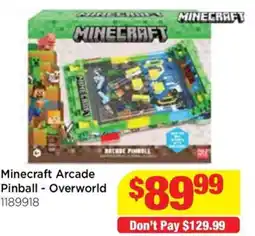 Mr Toys Minecraft arcade pinball - overworld offer