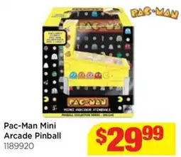 Mr Toys Pac-man mini arcade pinball offer