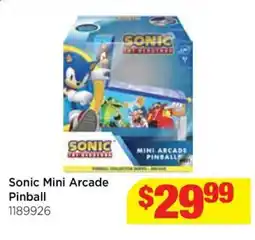 Mr Toys Sonic mini arcade pinball offer