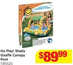 Mr Toys Go play! shady giraffe canopy pool offer
